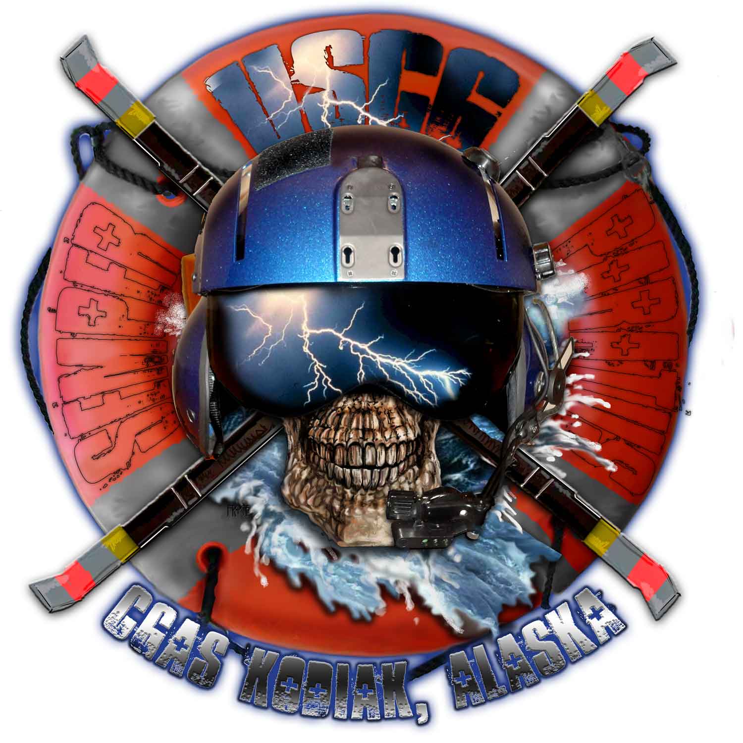 CGAS Air Station Kodiak Semper Paratus Coast Guard Veteran 3-18 Inch Customs Decal Sticker