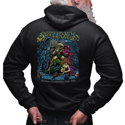 Shellback Court of King Neptune Crossing Equator US Coast Guard Veteran Custom Hoodie