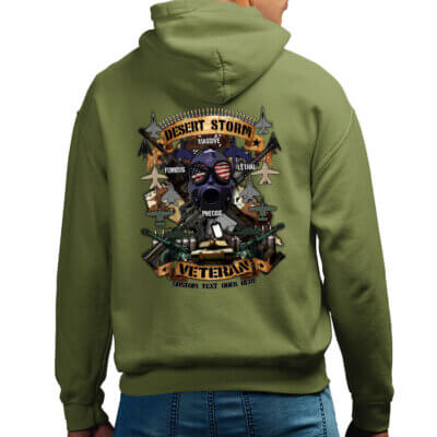 Desert Storm Veteran Massive Precise Lethal Furious Coast Guard Veteran Military Custom Hoodie