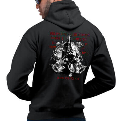 Psalm 144:1 Blessed Be The Lord Coast Guard Veteran Military Custom Hoodie