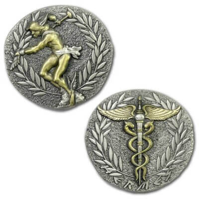 Hermes Greek Messenger of The Gods of Travelers, Merchants, Thieves, Ancient Collectible Coin
