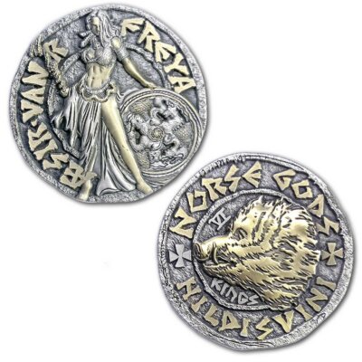 Freyja Viking Goddess of Love, Beauty, Fertility, Sex, War Ancient Collectible Coin