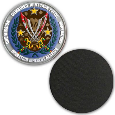 Operation Inherent Resolve OIR Coast Guard Veteran Military Morale 3.5" PVC Patch