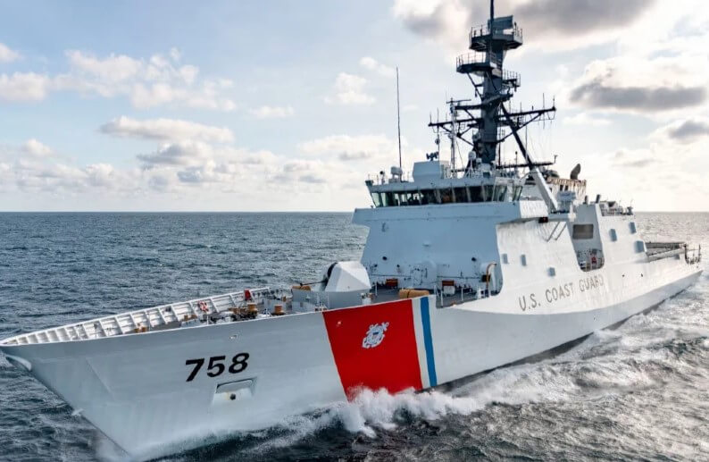 Coast Guard Birthday new Cutter takes the waves