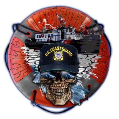 Ice Breakers Semper Paratus Coast Guard Veteran 3-18 Inch Custom Decal Sticker