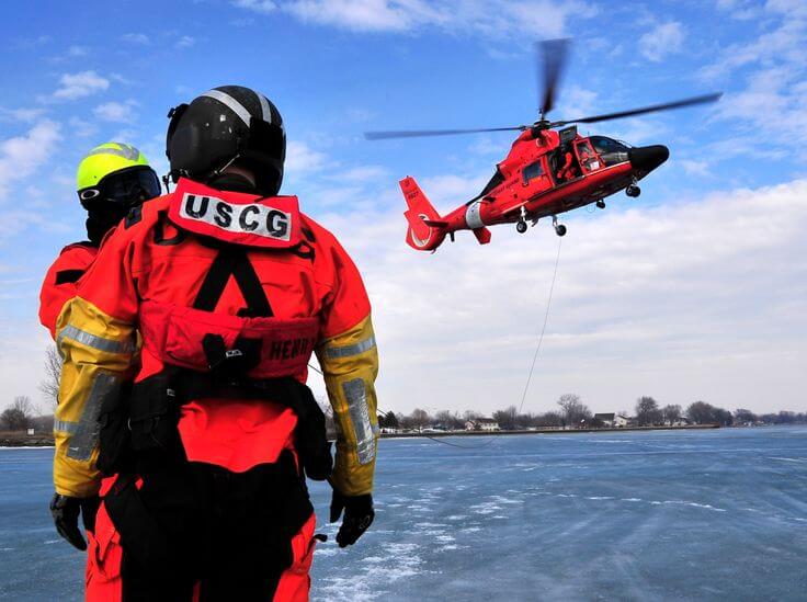 Coast Guard SAR Helicopter and Crew