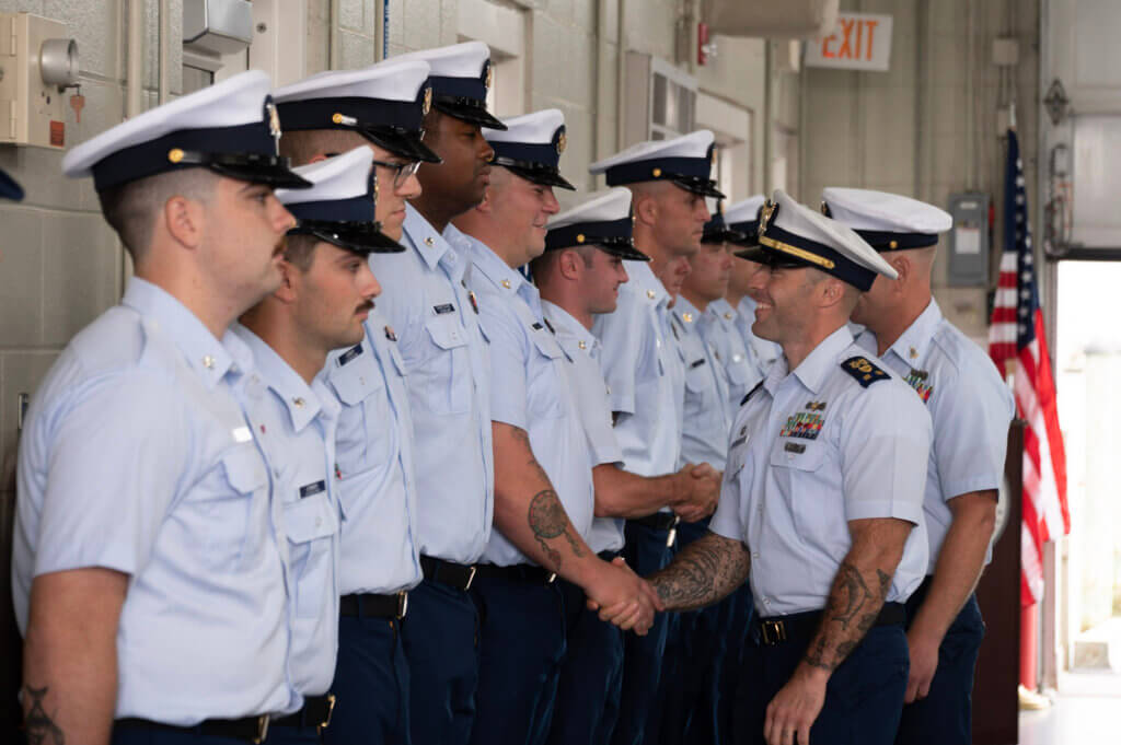 Coast Guard career path awards ceremony
