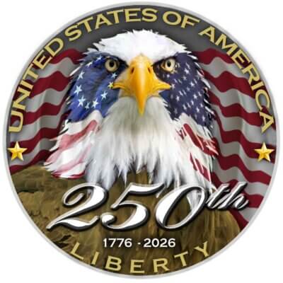 USA 250th Anniversary Patriotic Birthday 3-18 Inch US Military Custom Decal Sticker