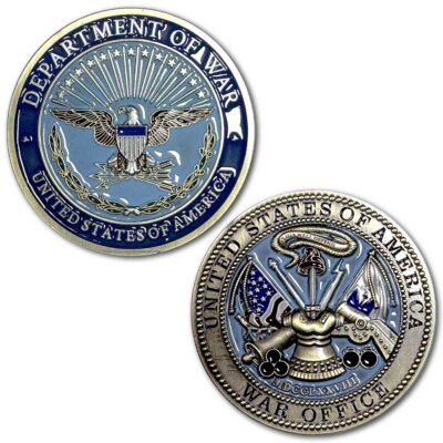 Department of War Classic and 2025 Veteran Flip Collectible Challenge Coin