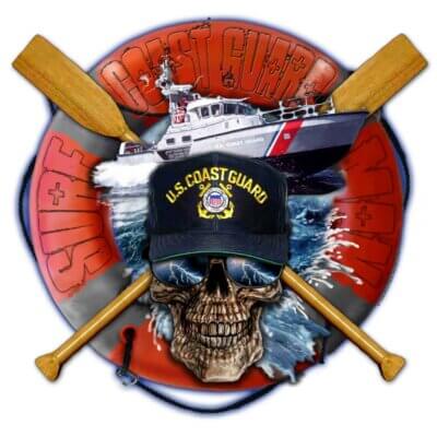Surfman 47ft MLB Coast Guard Veteran 3-18 Inch Custom Decal Sticker