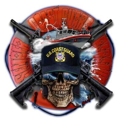 Safe Boat Semper Paratus Coast Guard Veteran 3-18 Inch Custom Decal Sticker